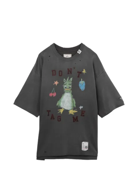 Maison MIHARA YASUHIRO distressed graphic-print T-shirt