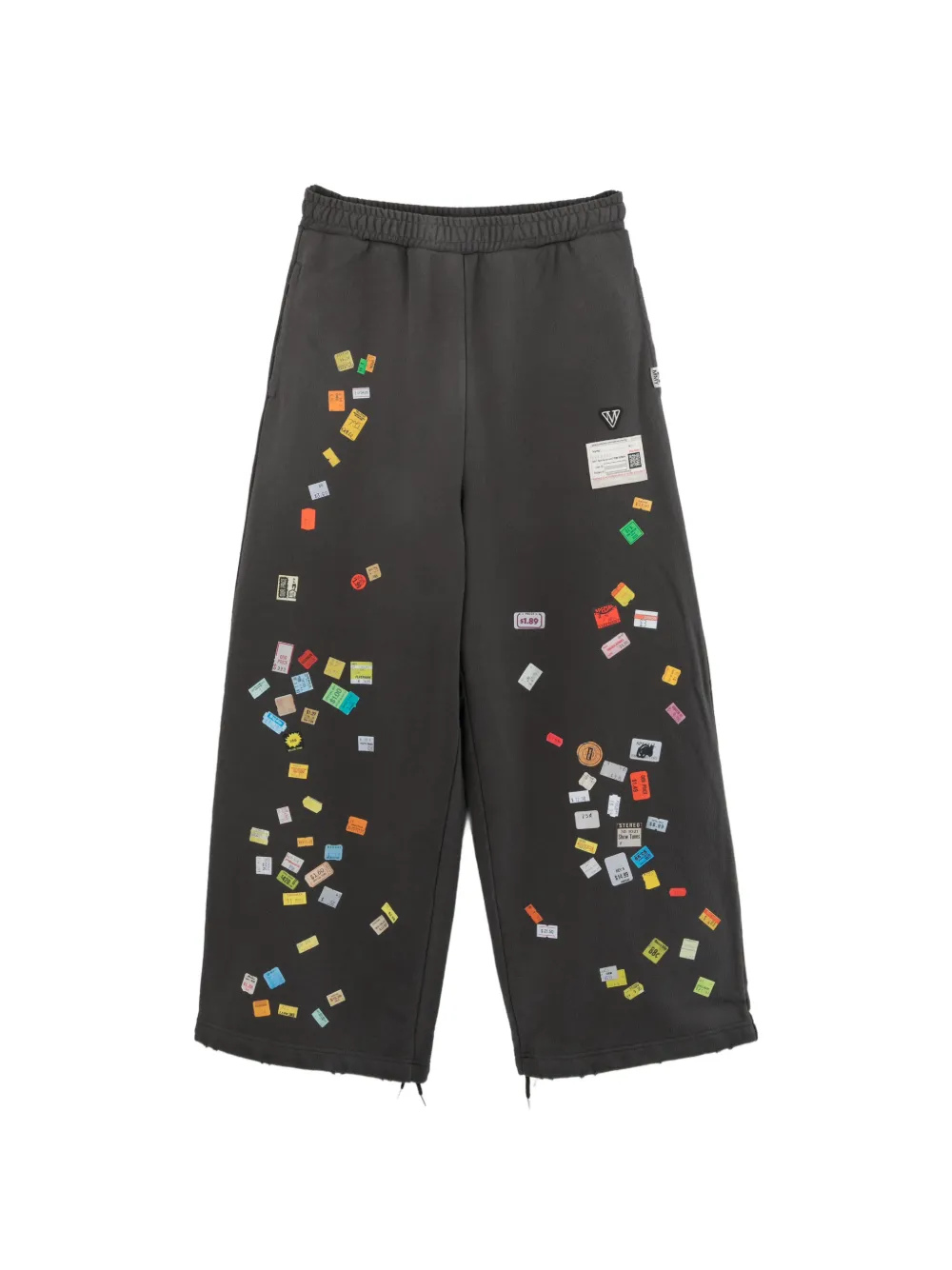 Maison MIHARA YASUHIRO Pantaloni sportivi con stampa - Nero
