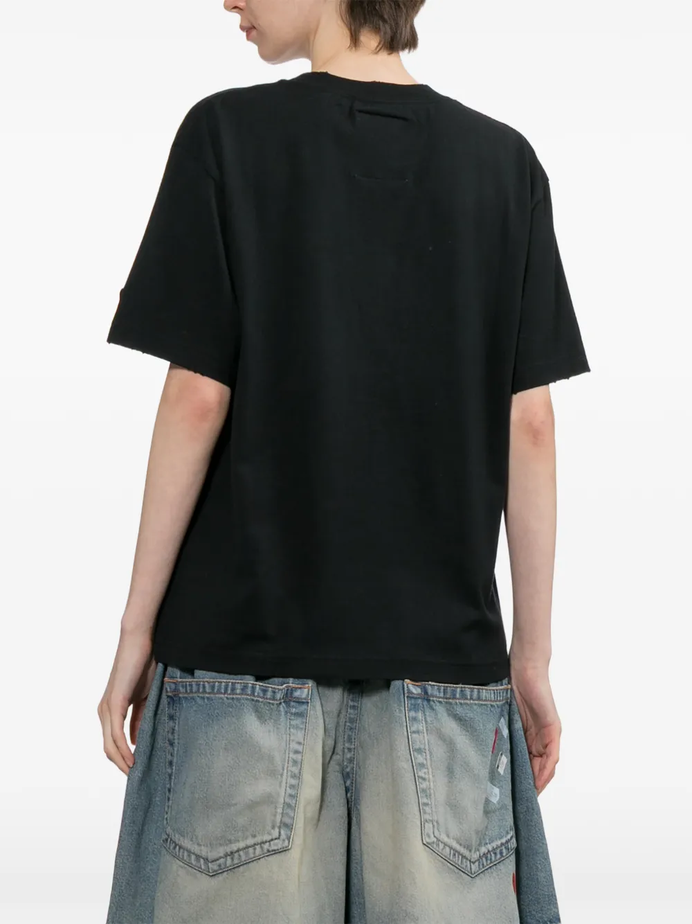 Maison MIHARA YASUHIRO Kid Doodle T-shirt met print Zwart