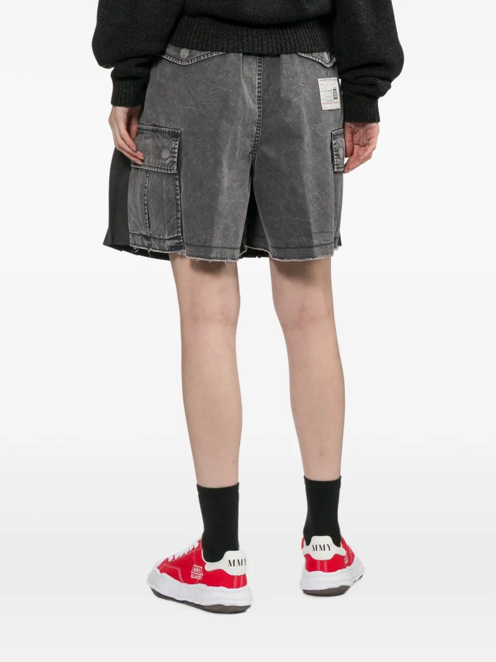 Maison MIHARA YASUHIRO Cargo shorts met rok Grijs