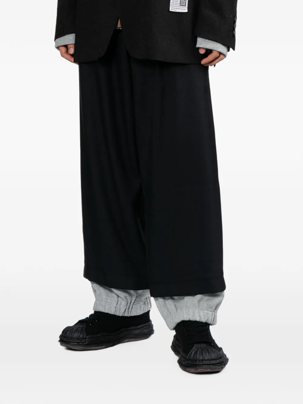 Maison MIHARA YASUHIRO Broek met zak en logo-patch Zwart