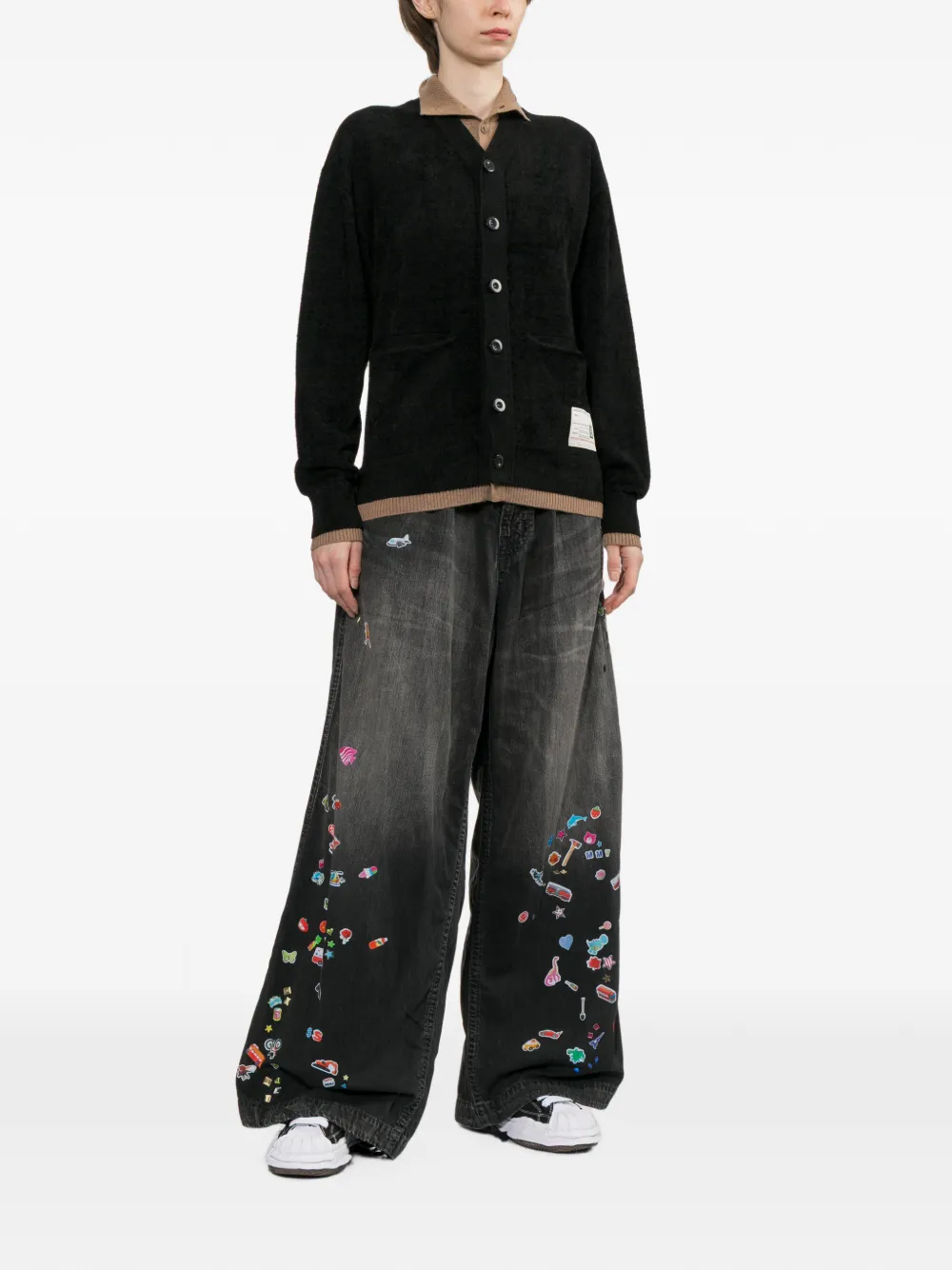 Maison MIHARA YASUHIRO Gelaagd vest Zwart