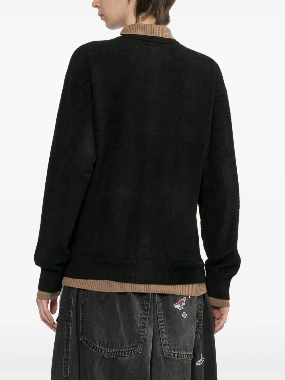 Maison MIHARA YASUHIRO Gelaagd vest Zwart
