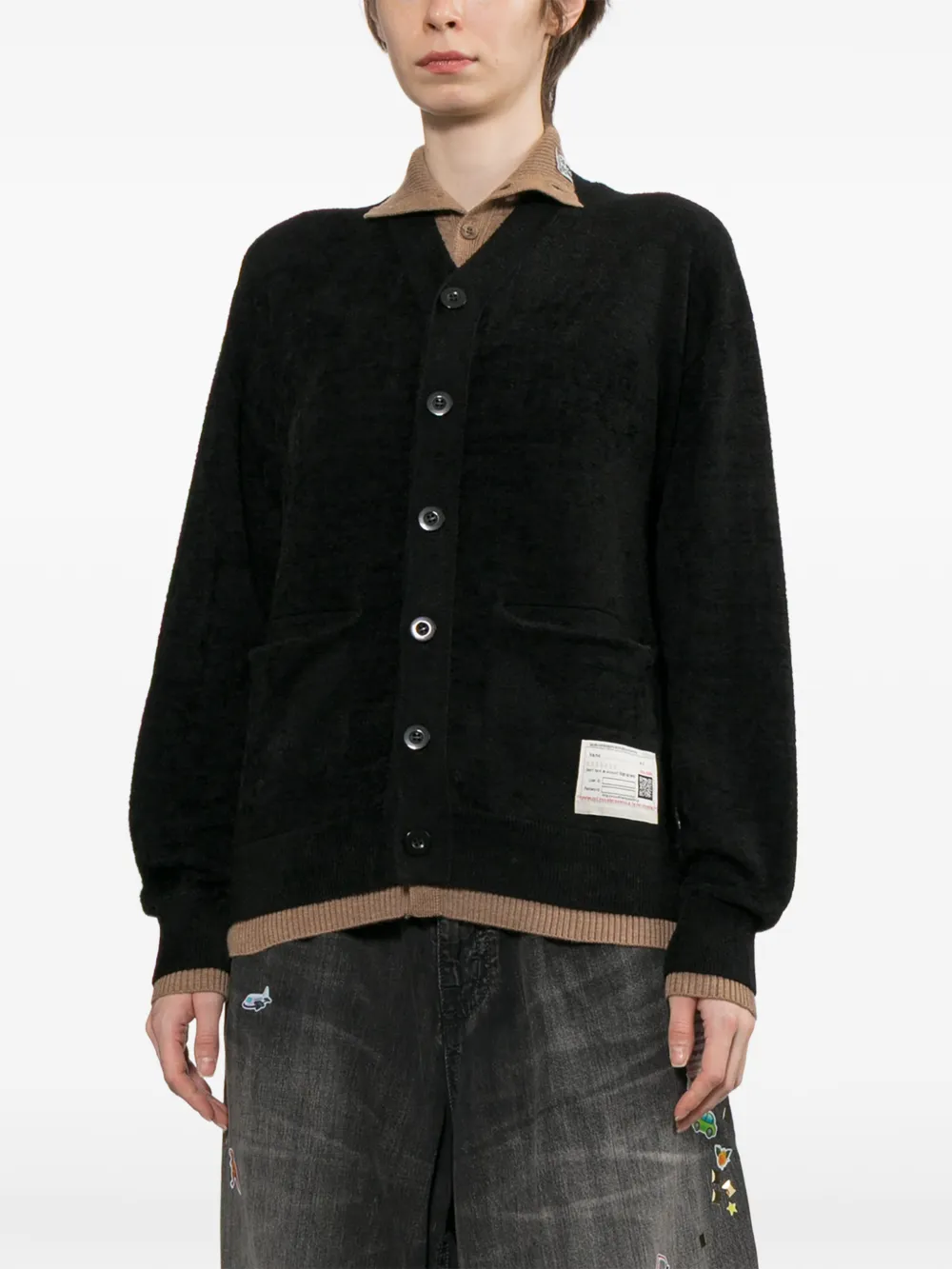 Maison MIHARA YASUHIRO Gelaagd vest Zwart