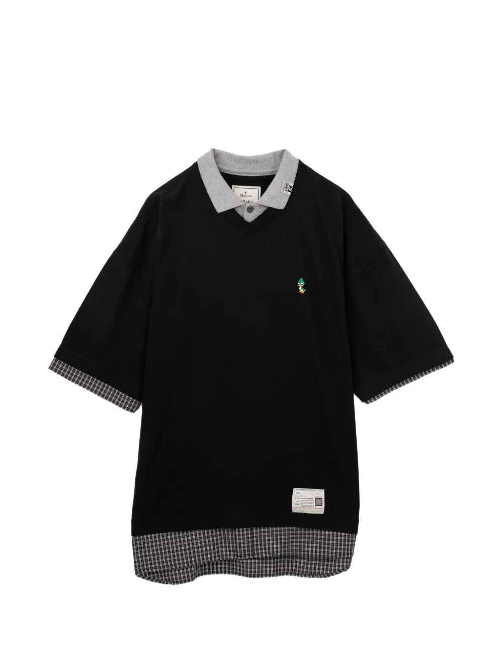 Maison MIHARA YASUHIRO layered-design V-neck T-shirt · 50