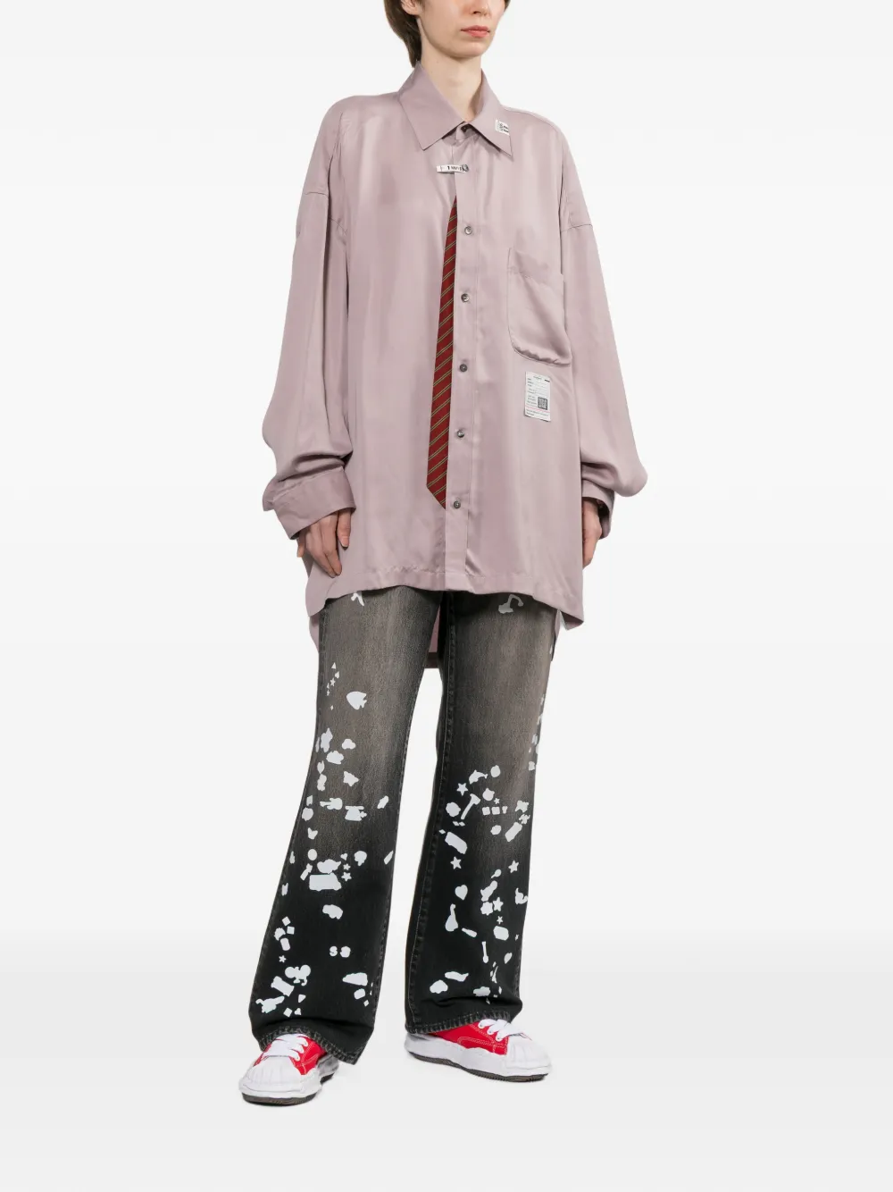 Maison MIHARA YASUHIRO Shirt met borstzak Roze