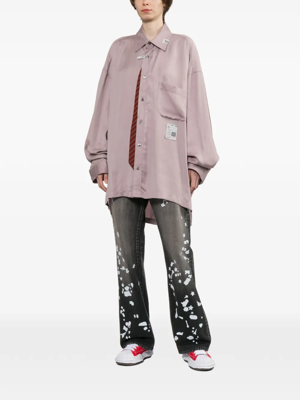 Maison MIHARA YASUHIRO Shirt met borstzak Roze