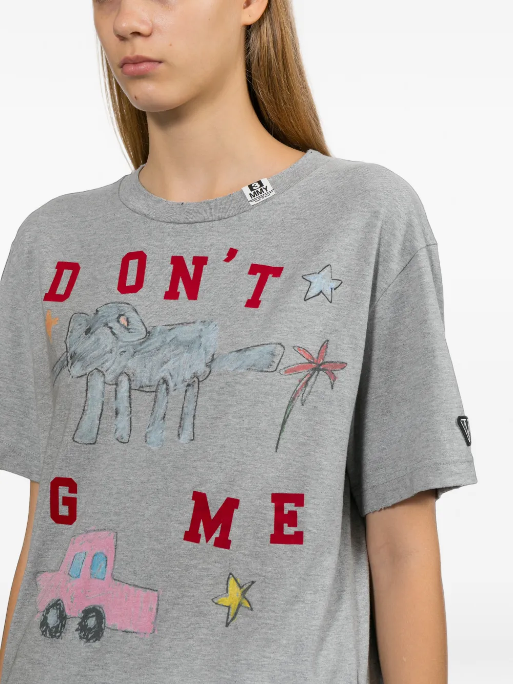 Maison MIHARA YASUHIRO T-shirt met grafische print Grijs