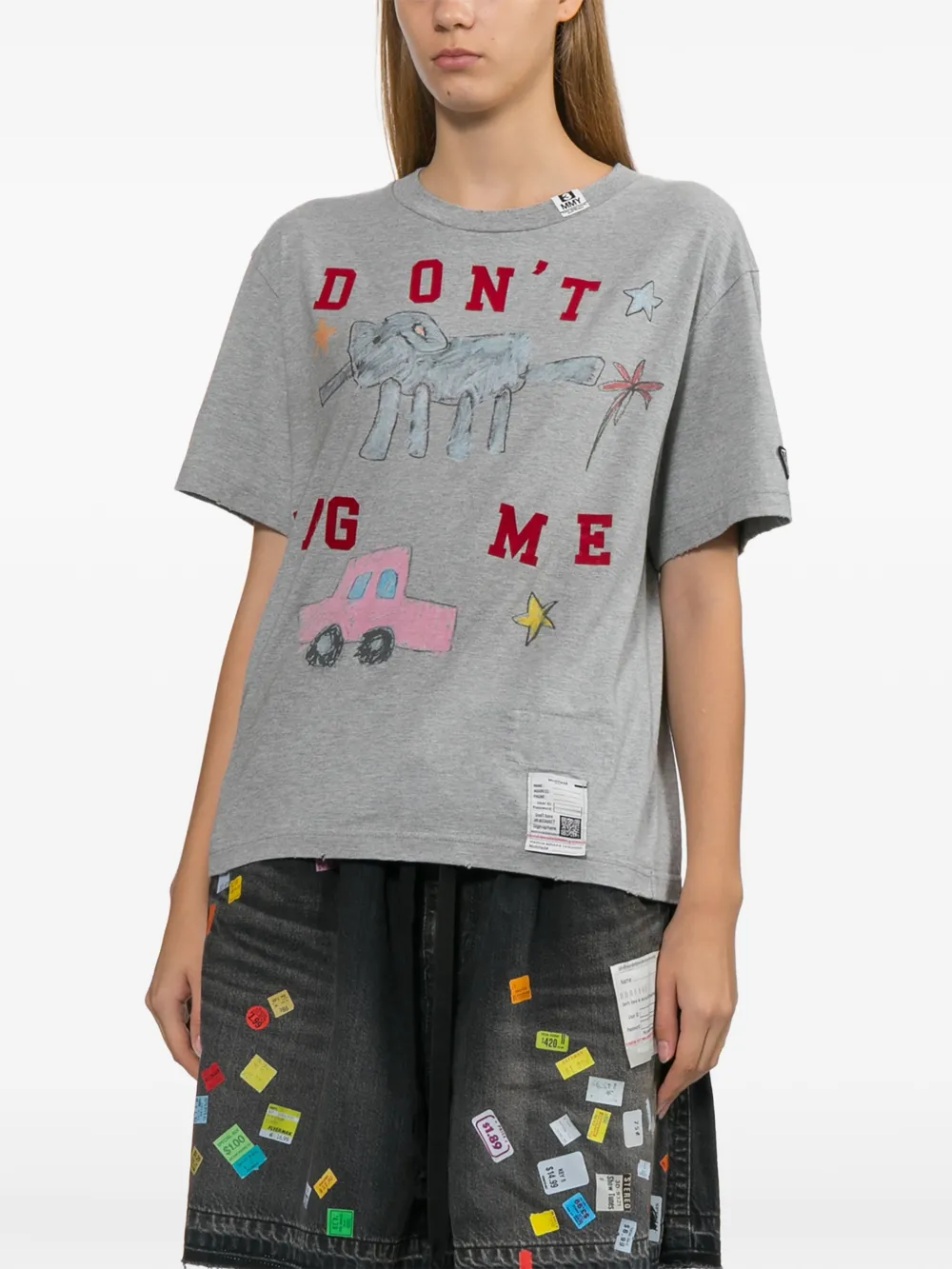 Maison MIHARA YASUHIRO T-shirt met grafische print Grijs
