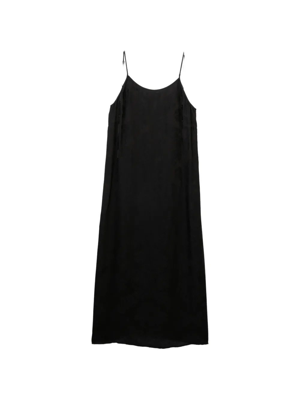 Uma Wang Velvet-effect Panelled Dress In Black