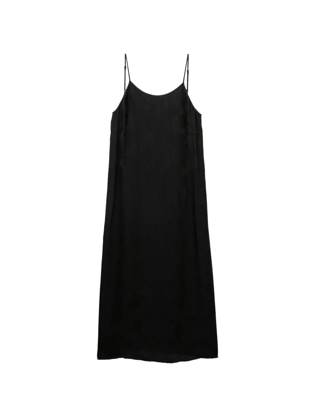 Uma Wang Abito con inserti effetto velluto - Nero