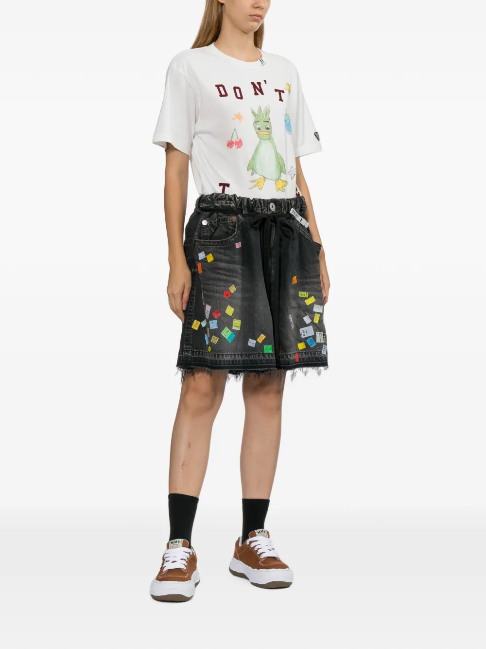 Maison MIHARA YASUHIRO T-shirt met grafische print Wit
