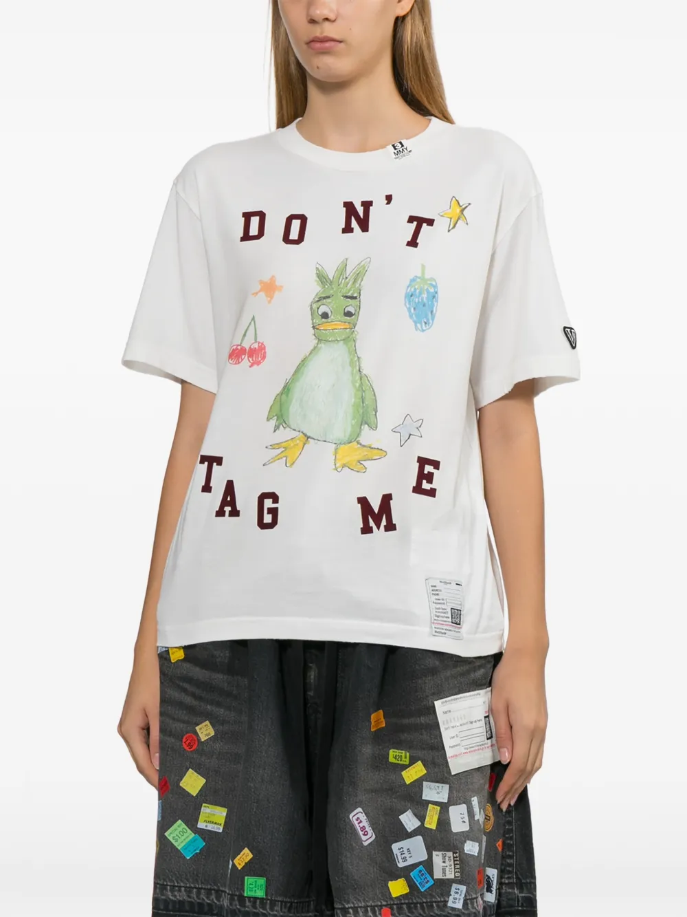 Maison MIHARA YASUHIRO T-shirt met grafische print Wit