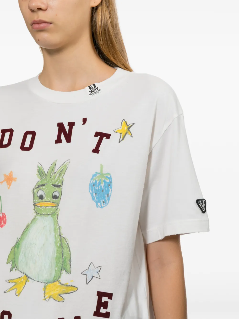 Maison MIHARA YASUHIRO T-shirt met grafische print Wit