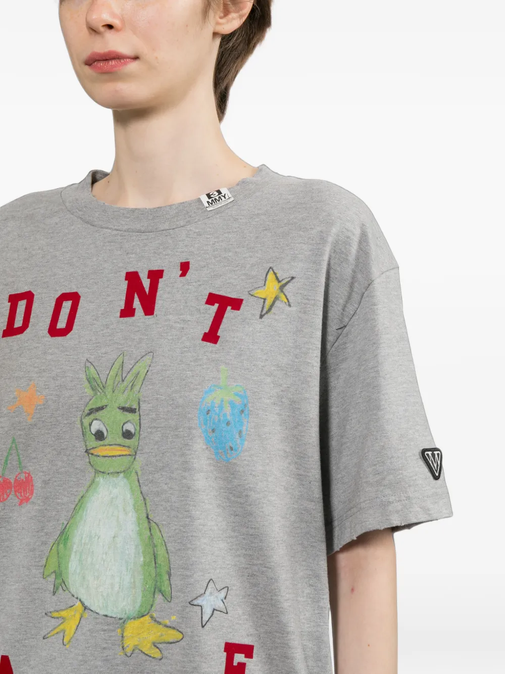 Maison MIHARA YASUHIRO T-shirt met logoprint Grijs
