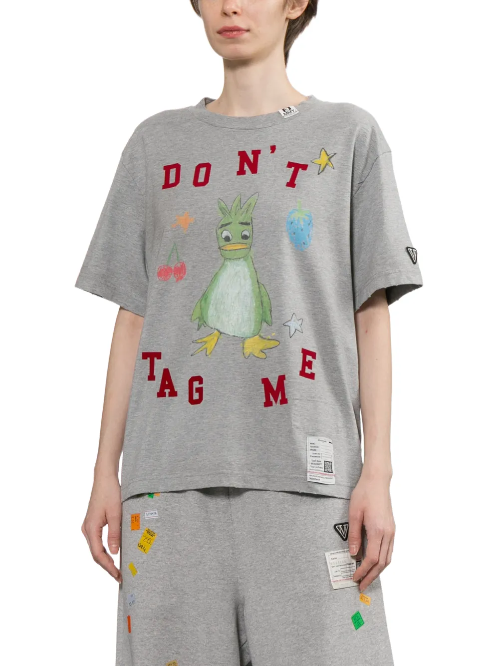 Maison MIHARA YASUHIRO T-shirt met logoprint Grijs