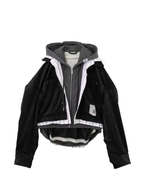 Maison MIHARA YASUHIRO cropped triple layer jacket