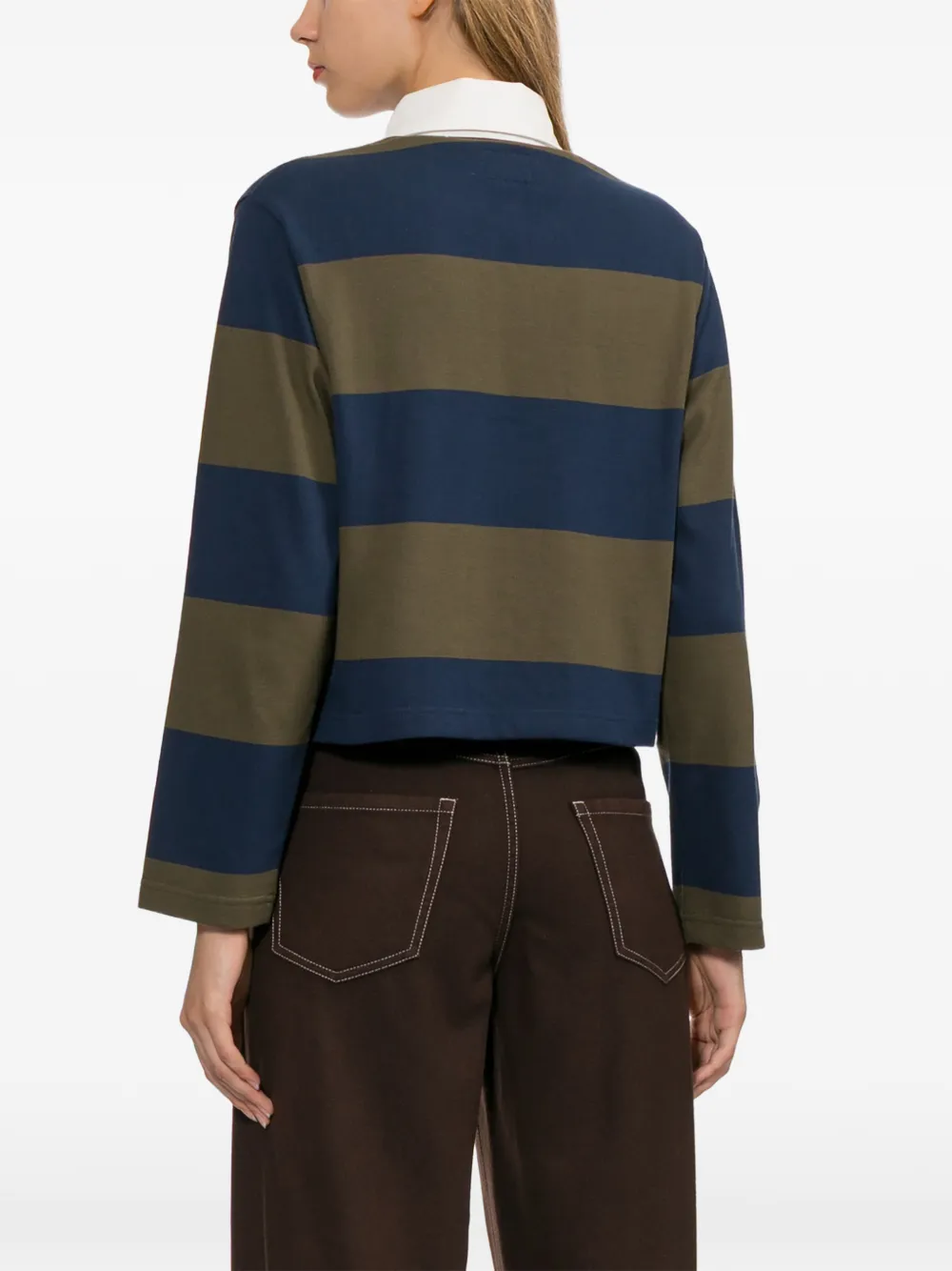 A.P.C. Gestreept poloshirt Blauw