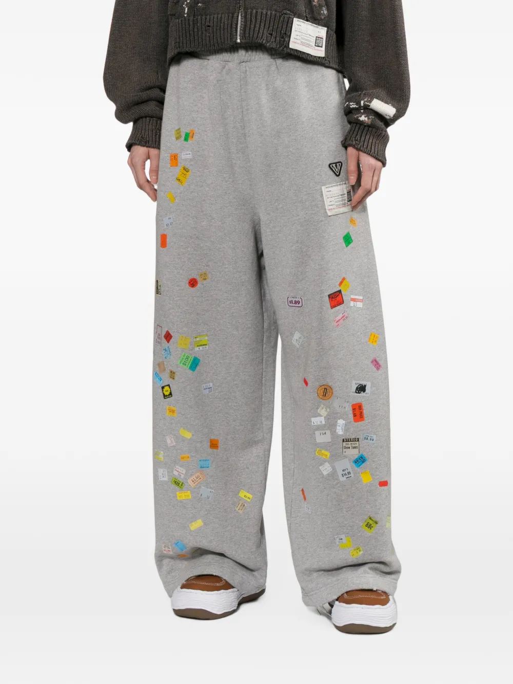 Maison MIHARA YASUHIRO Trainingsbroek met elastische taille Grijs