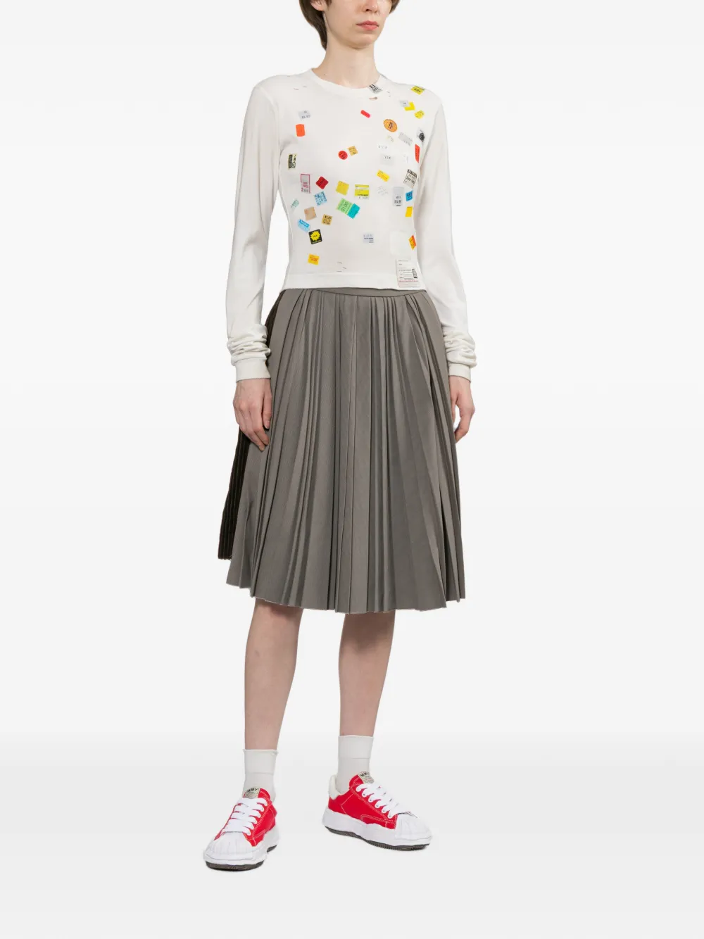 Maison MIHARA YASUHIRO T-shirt met grafische print Wit