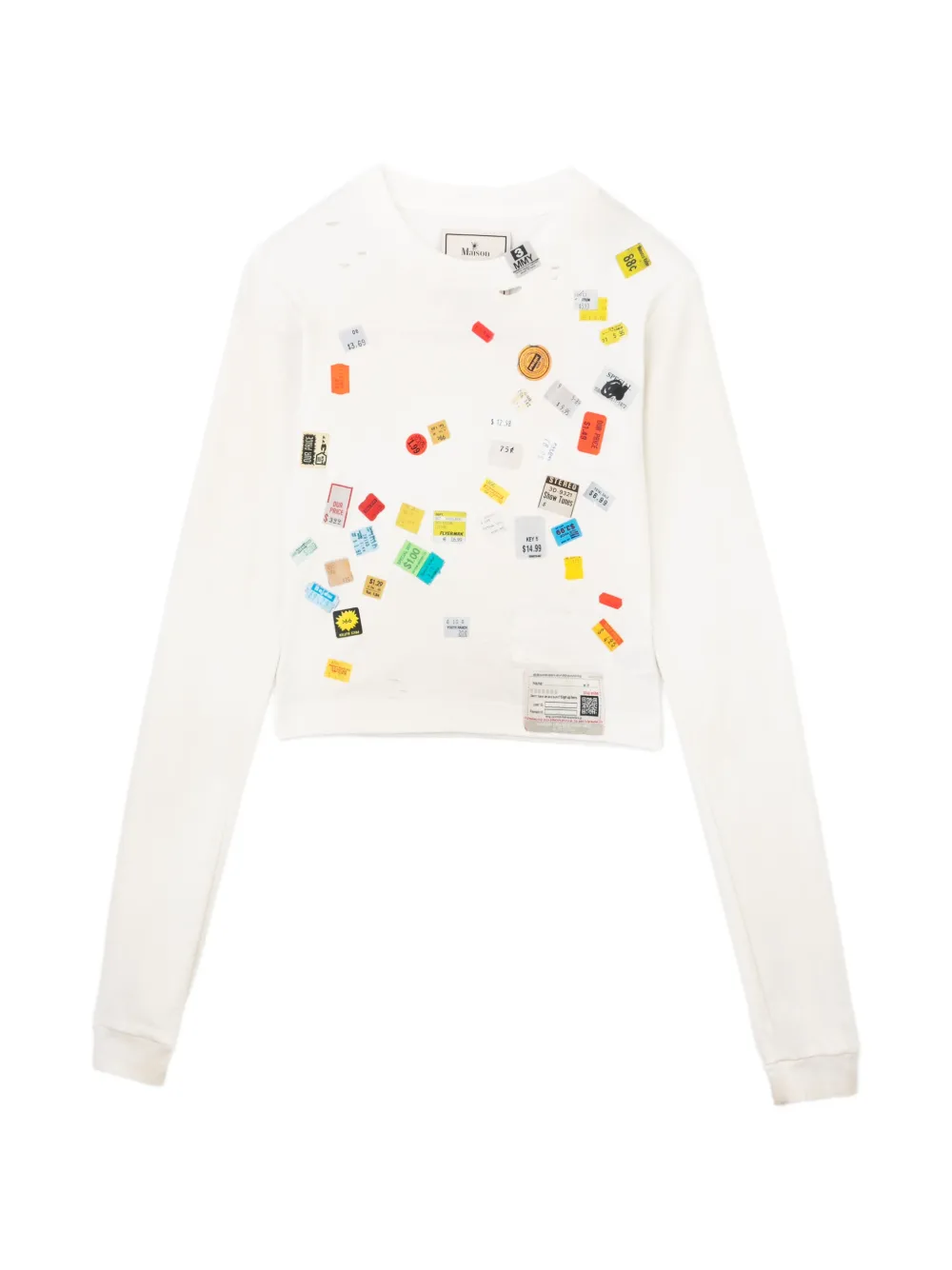 Maison MIHARA YASUHIRO T-shirt met grafische print Wit