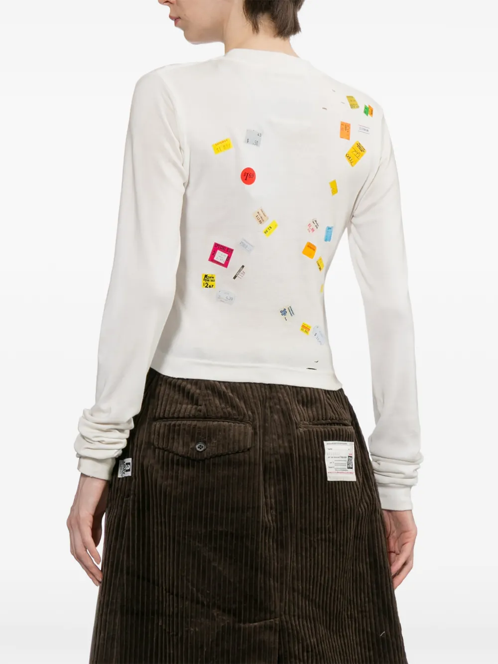 Maison MIHARA YASUHIRO T-shirt met grafische print Wit