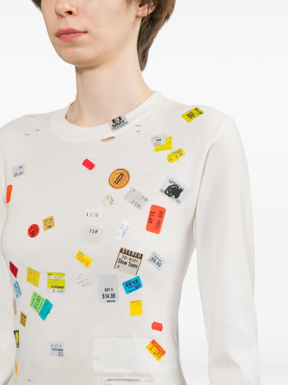 Maison MIHARA YASUHIRO T-shirt met grafische print Wit