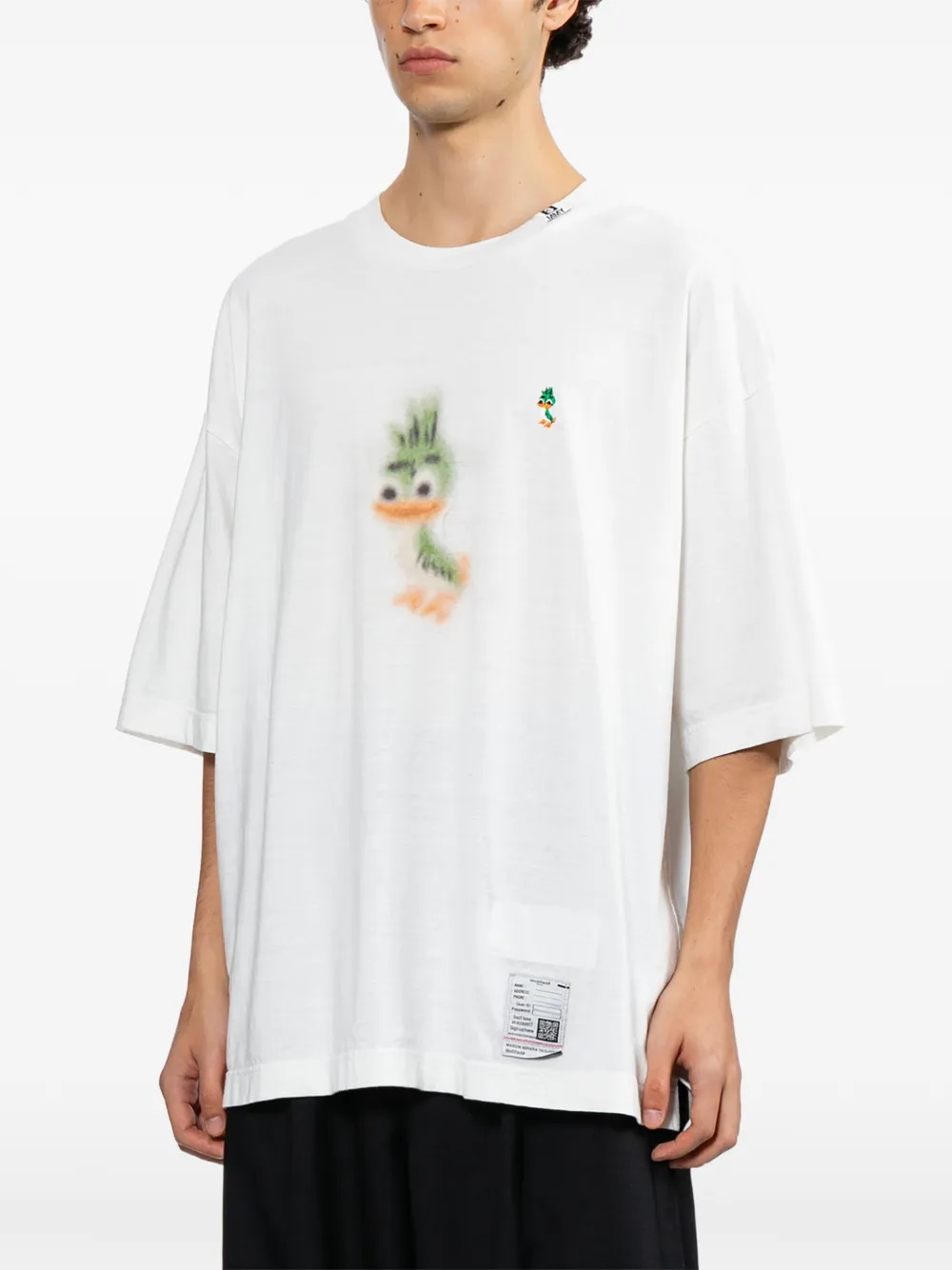 Maison MIHARA YASUHIRO T-shirt met logoprint Wit