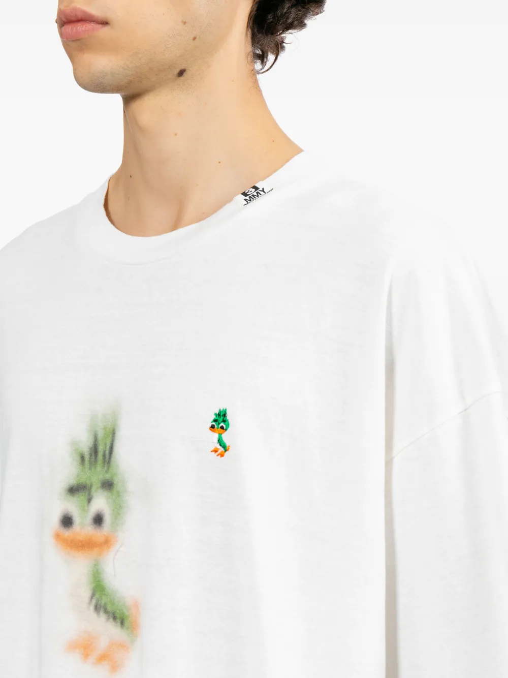 Maison MIHARA YASUHIRO T-shirt met logoprint Wit