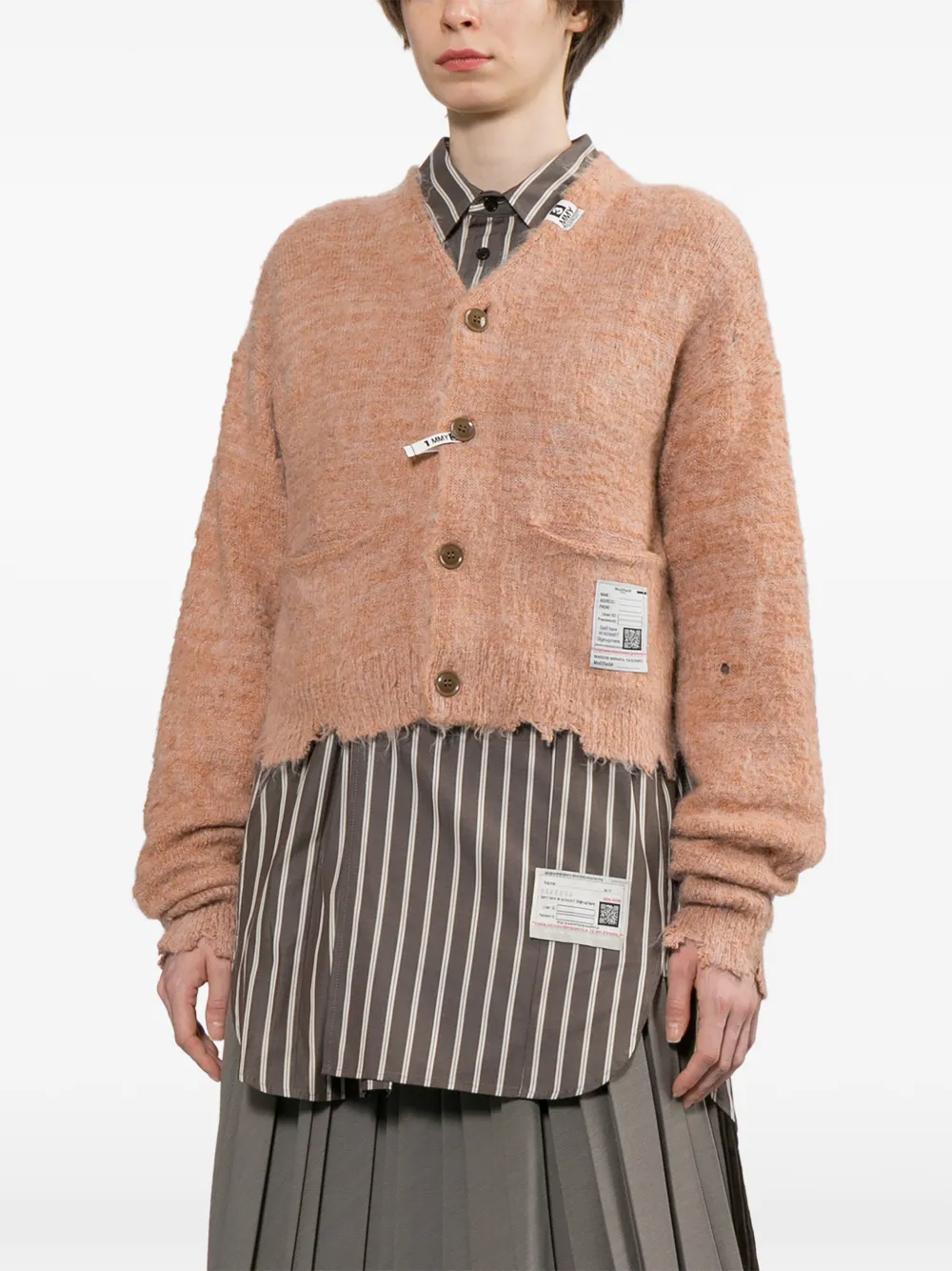 Maison MIHARA YASUHIRO Grofgebreid vest Oranje