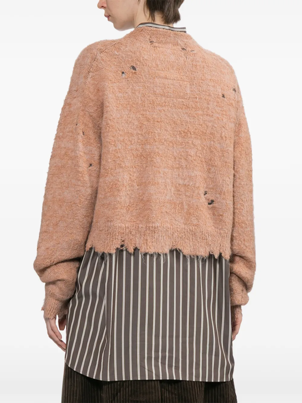 Maison MIHARA YASUHIRO Grofgebreid vest Oranje