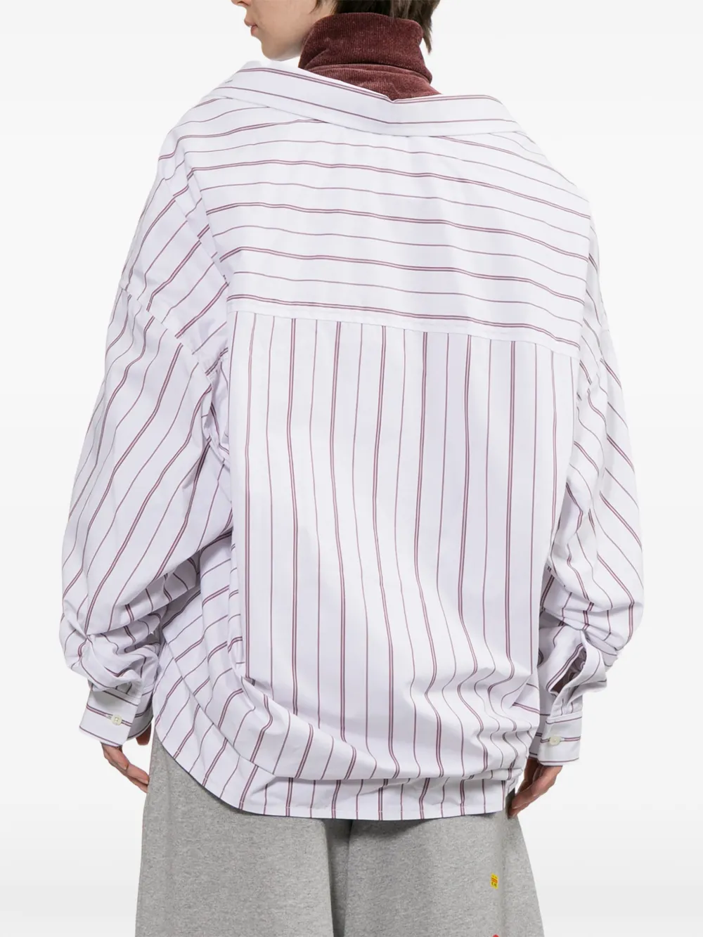 Maison MIHARA YASUHIRO Gestreepte sweater Wit