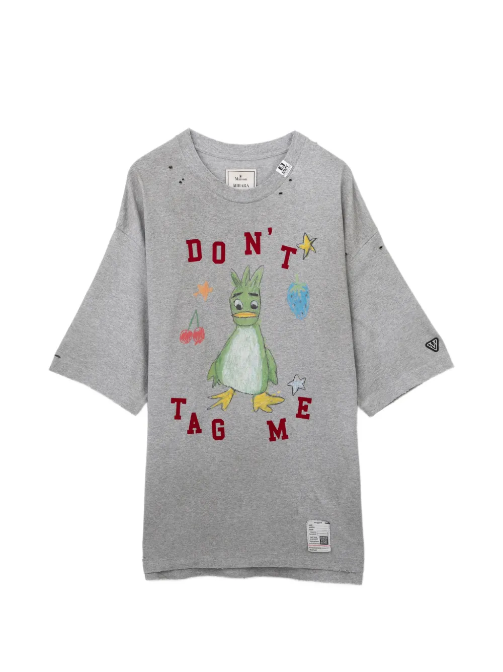Maison MIHARA YASUHIRO graphic-print distressed T-shirt