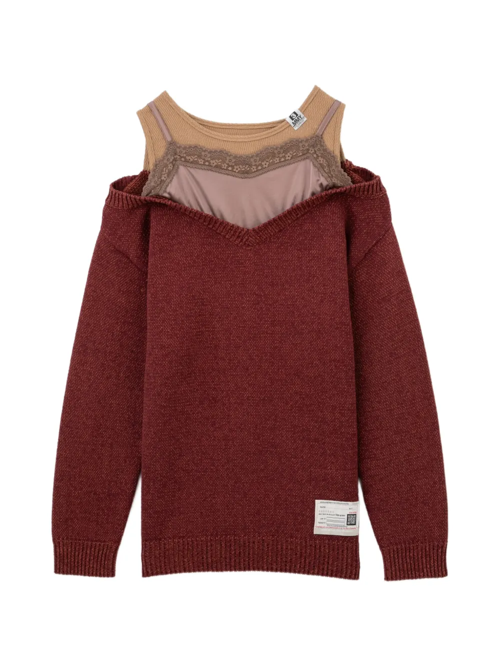Maison MIHARA YASUHIRO layered-detail sweater