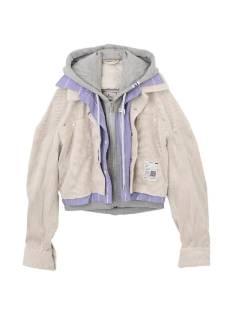 Maison MIHARA YASUHIRO cropped triple layered shirt