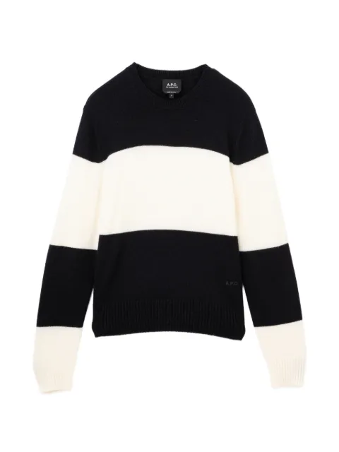 A.P.C. suéter con logo bordado