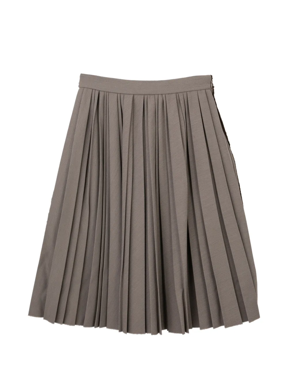 Miharayasuhiro Patchwork Pleated Skirt In Gray