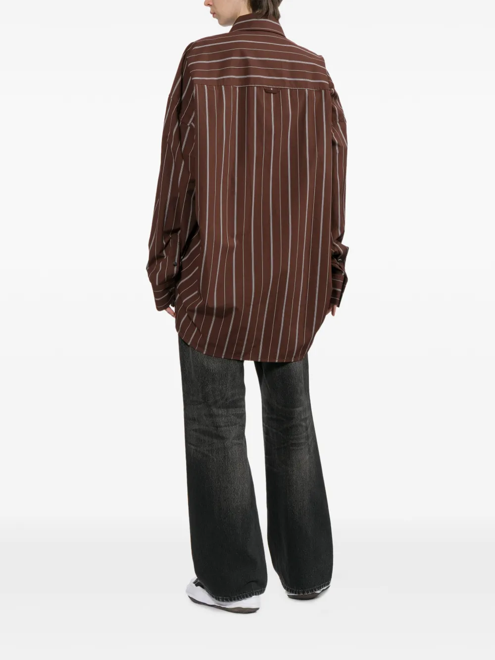 Maison MIHARA YASUHIRO Geruit overhemd Bruin