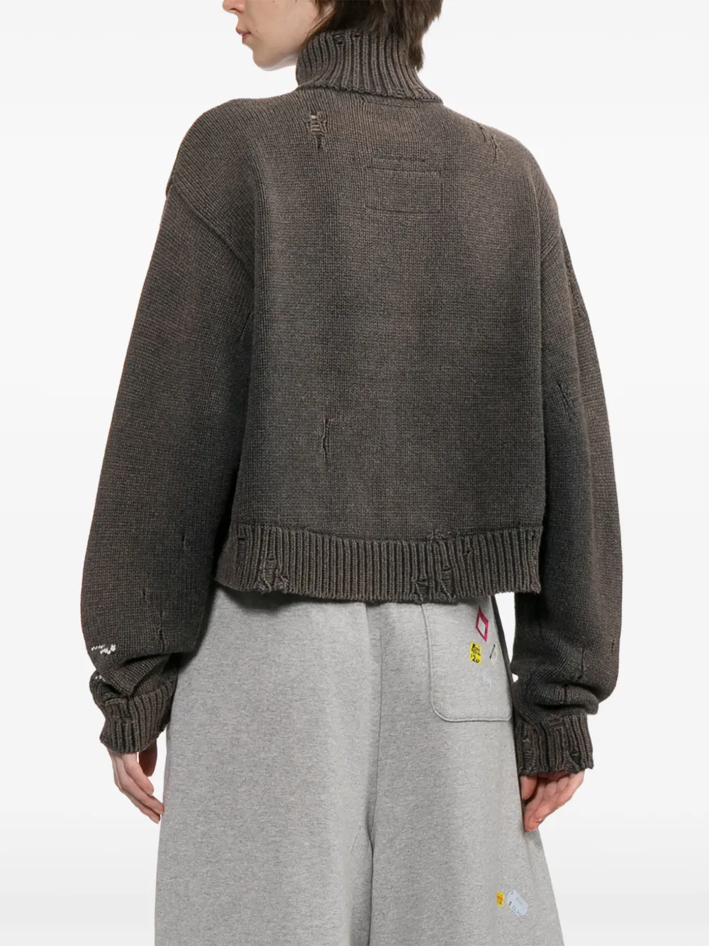 Maison MIHARA YASUHIRO Kabelgebreid vest Grijs