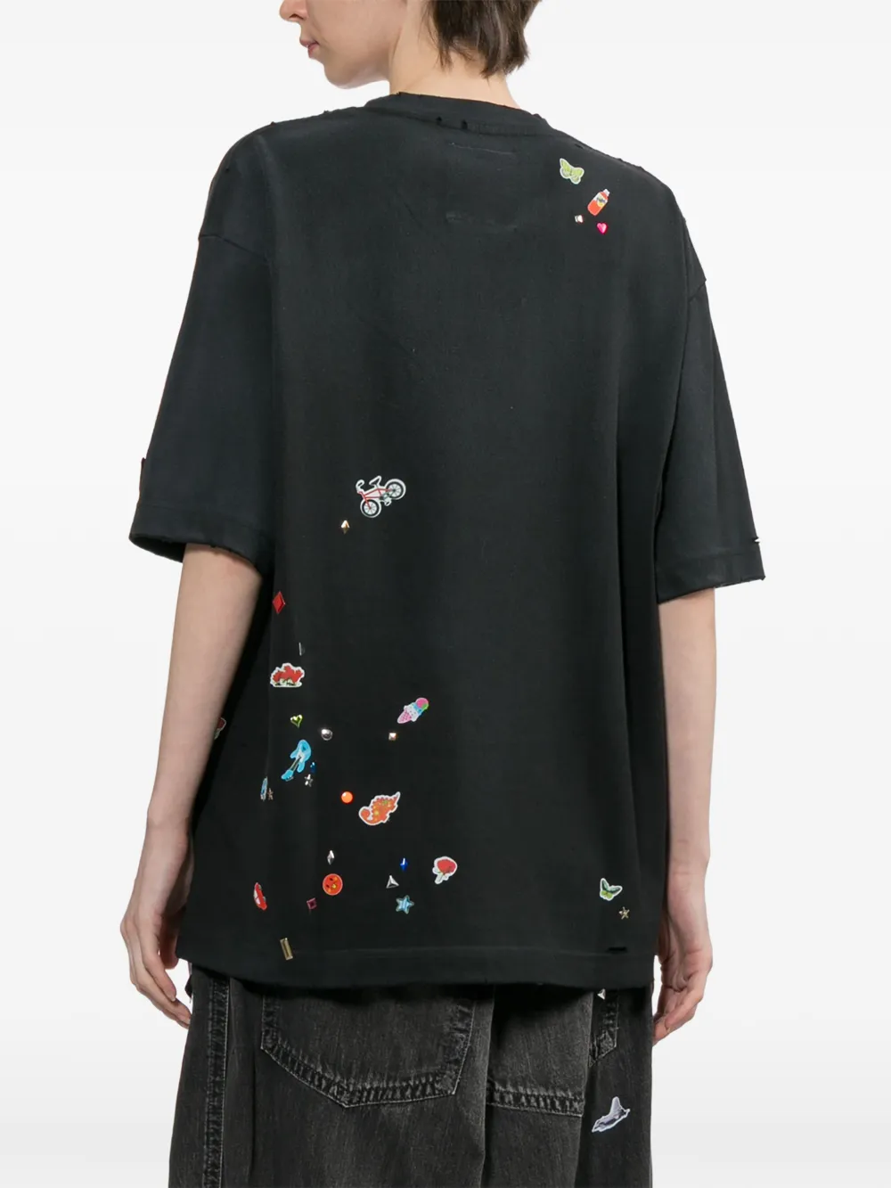 Maison MIHARA YASUHIRO T-shirt met print Zwart