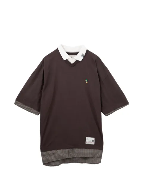 Maison MIHARA YASUHIRO camiseta con diseño a capasy cuello en V