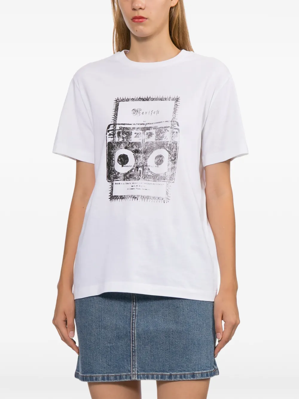 A.P.C. T-shirt met grafische print Wit