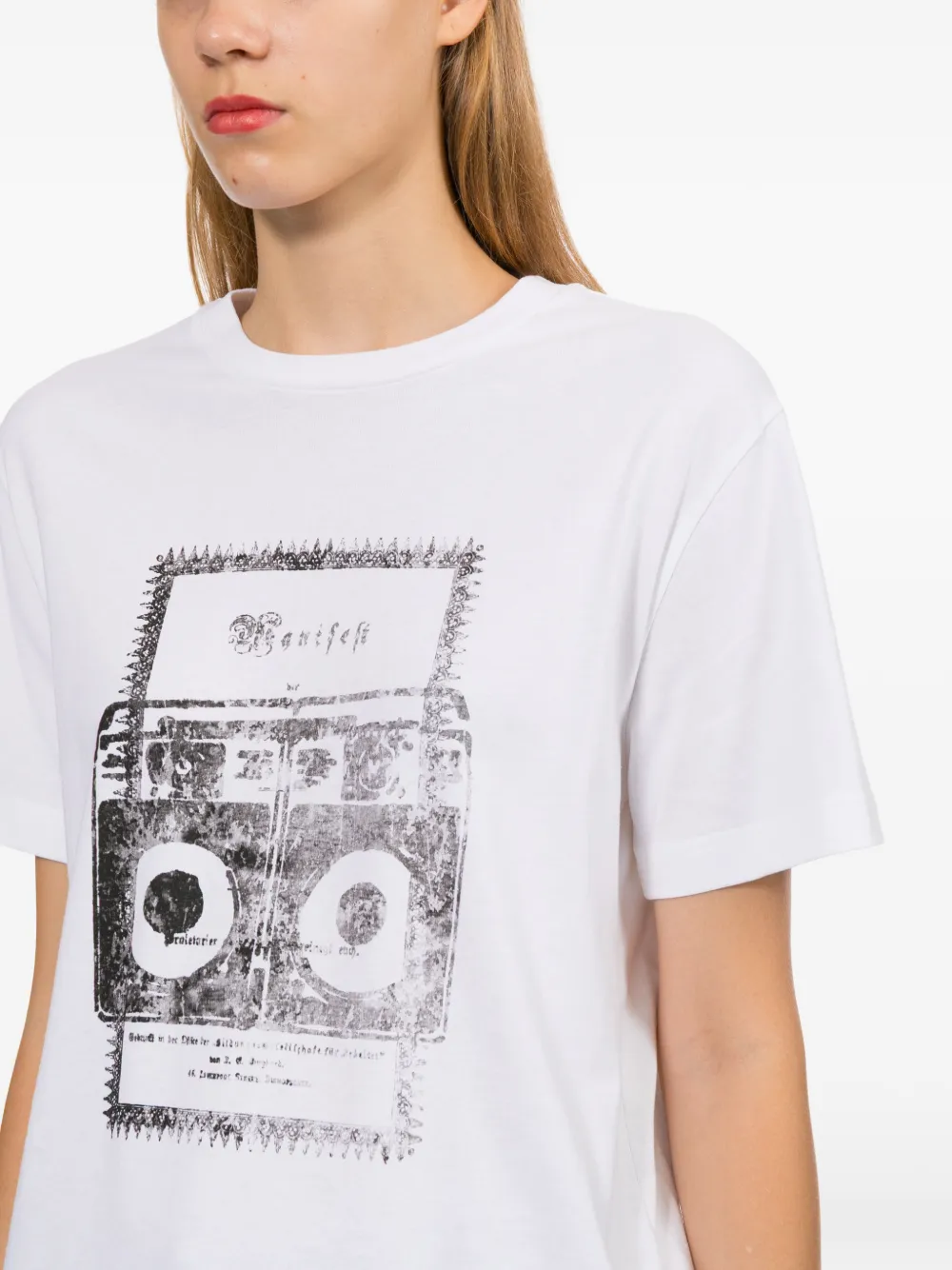 A.P.C. T-shirt met grafische print Wit