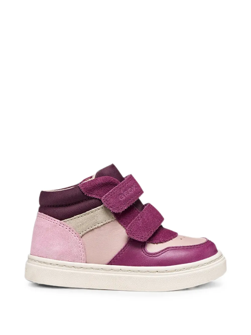 Geox Kids touch-strap sneakers Paars