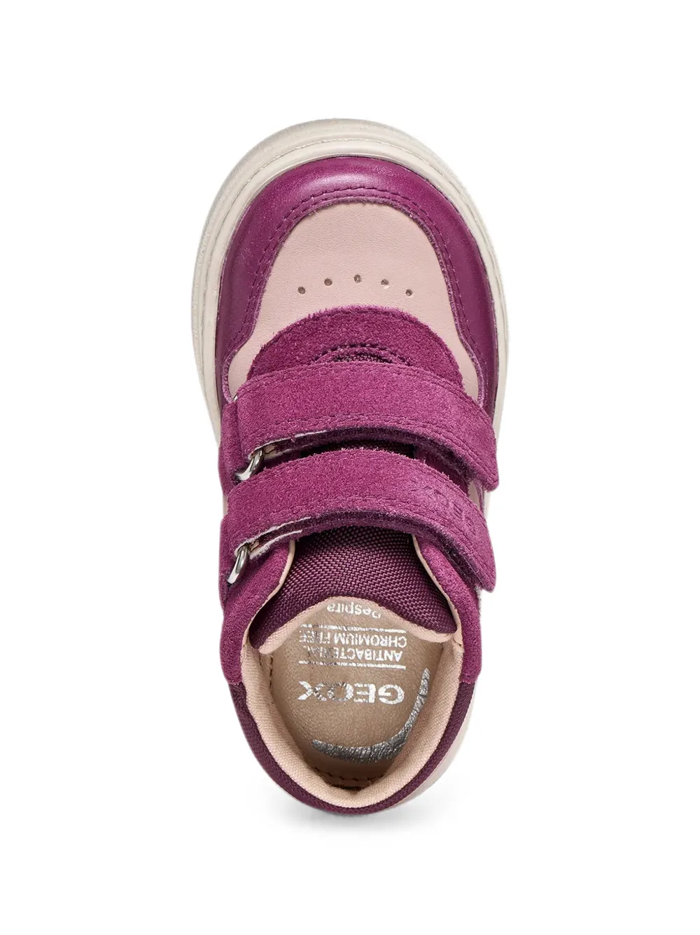 Geox Kids touch-strap sneakers Paars