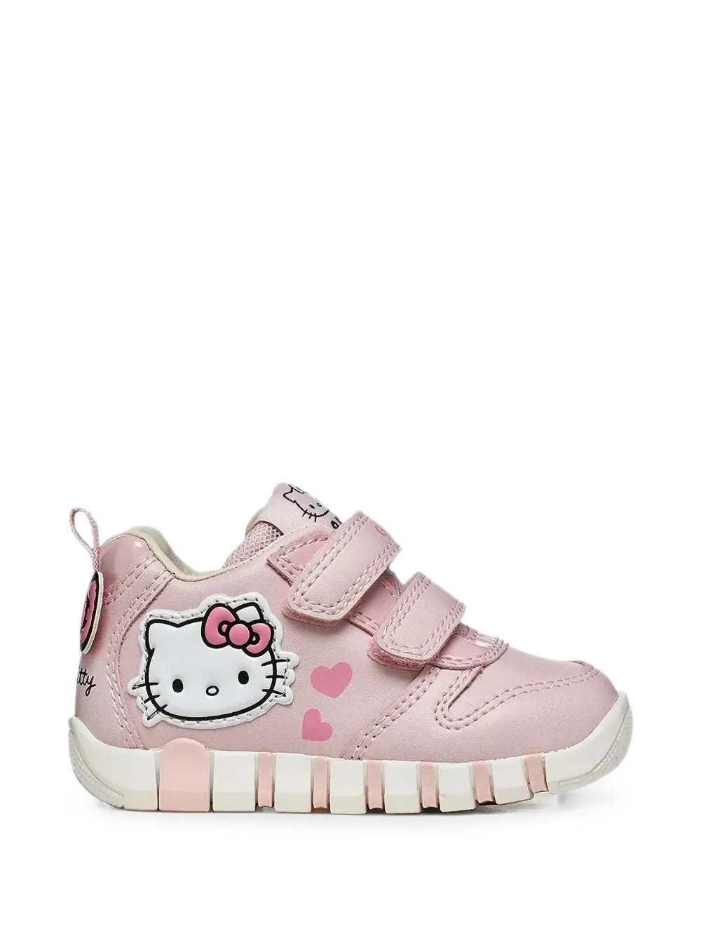 Geox Kids Iupidoo Hello Kitty-patch touch-strap sneakers Roze
