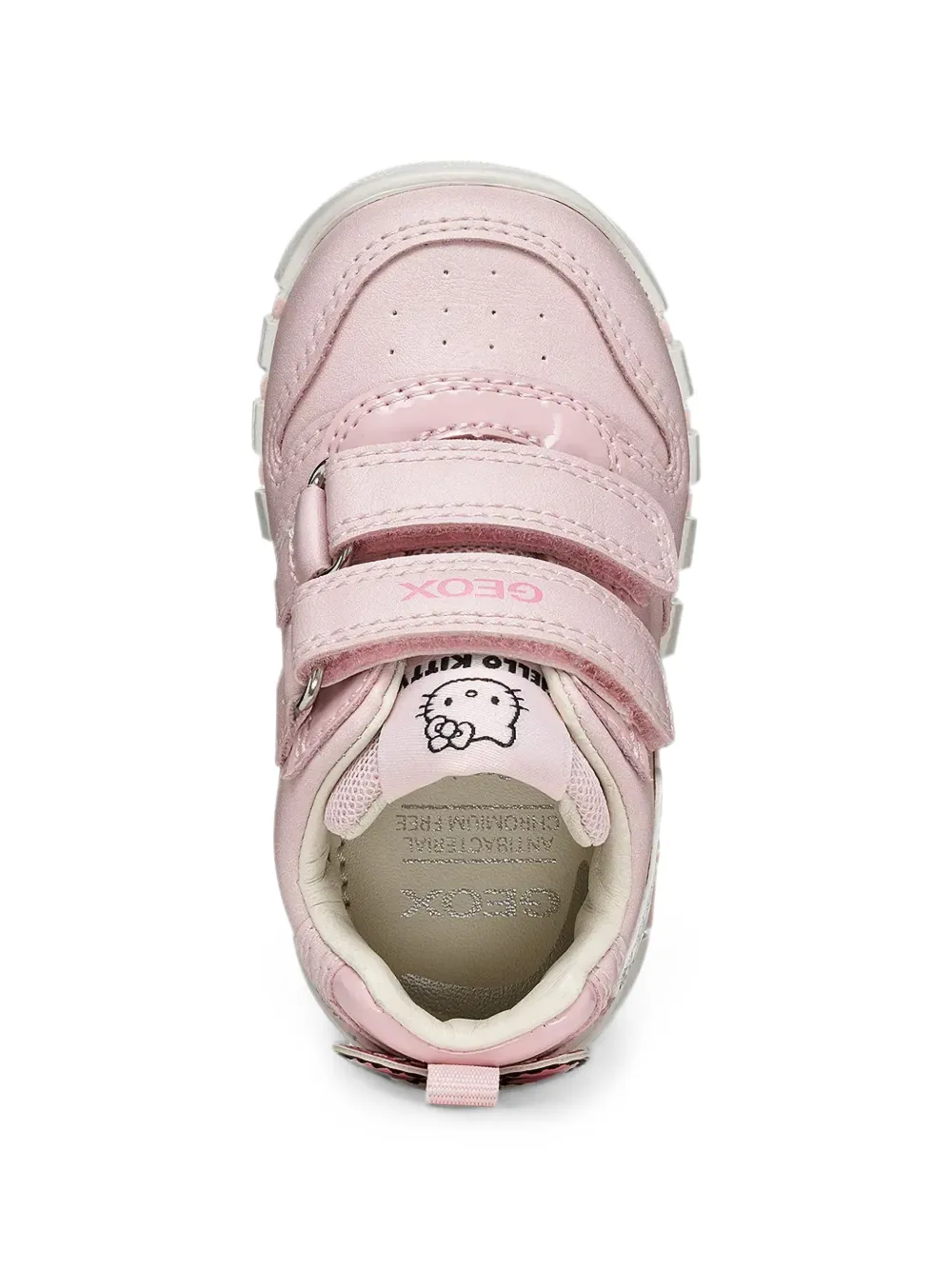 Geox Kids Iupidoo Hello Kitty-patch touch-strap sneakers Roze