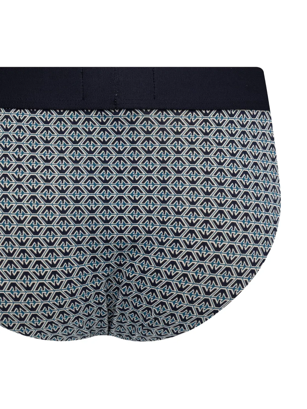 Emporio Armani Twee slips met logoband Blauw