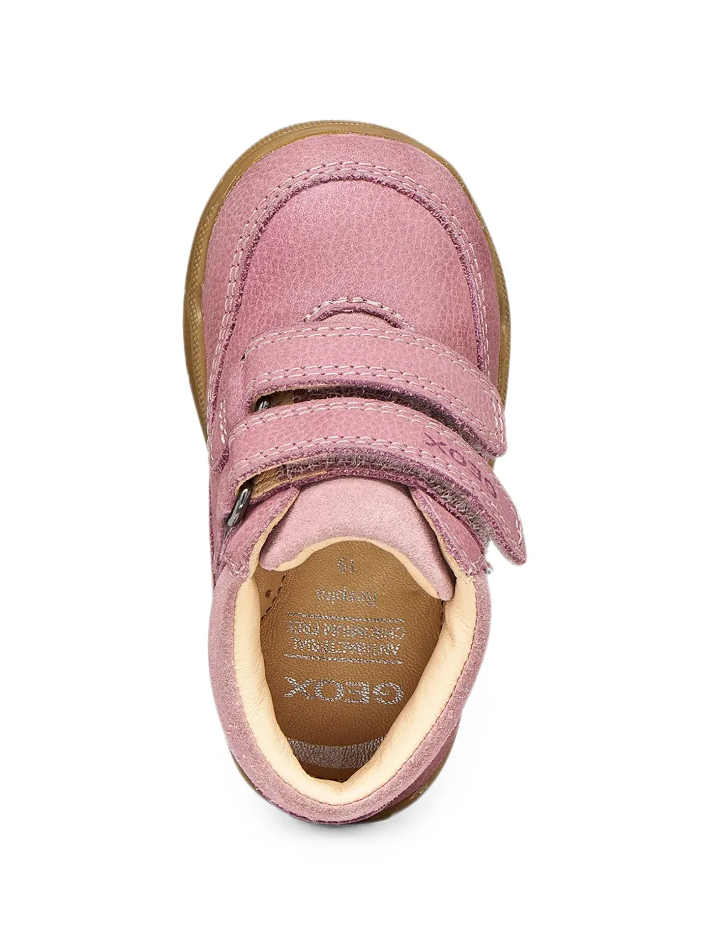 Geox Kids touch-strap ankle boots Roze
