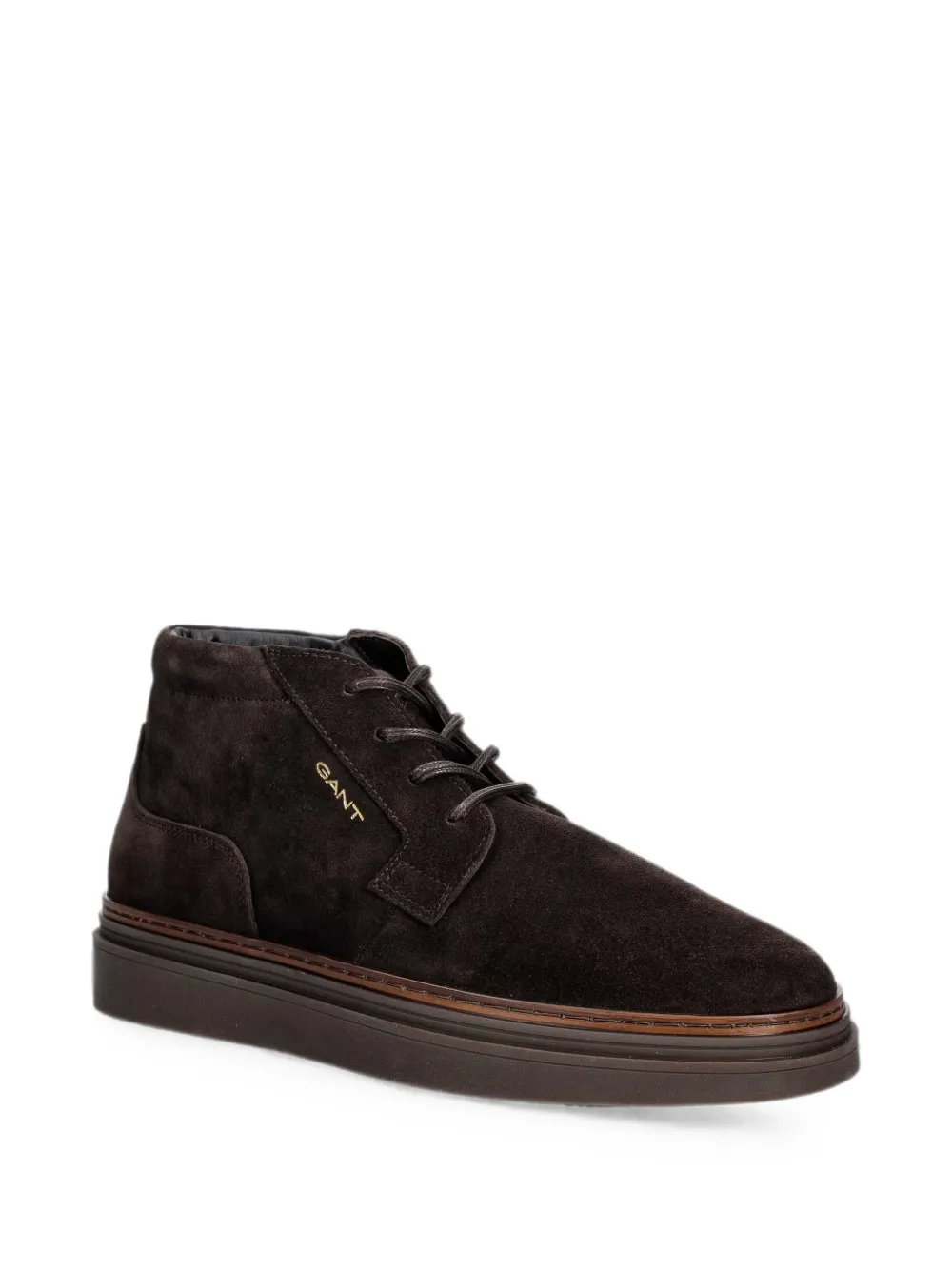 Gant suede lace-up fastening boots Bruin